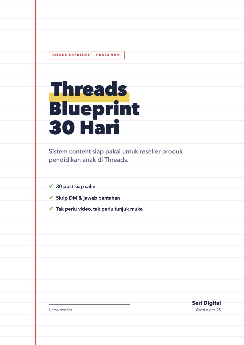 Kulit Threads Blueprint 30 Hari